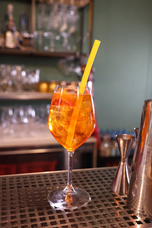 Gelber Strohhalm aus Bio-Pasta und glutenfrei 500 Gr