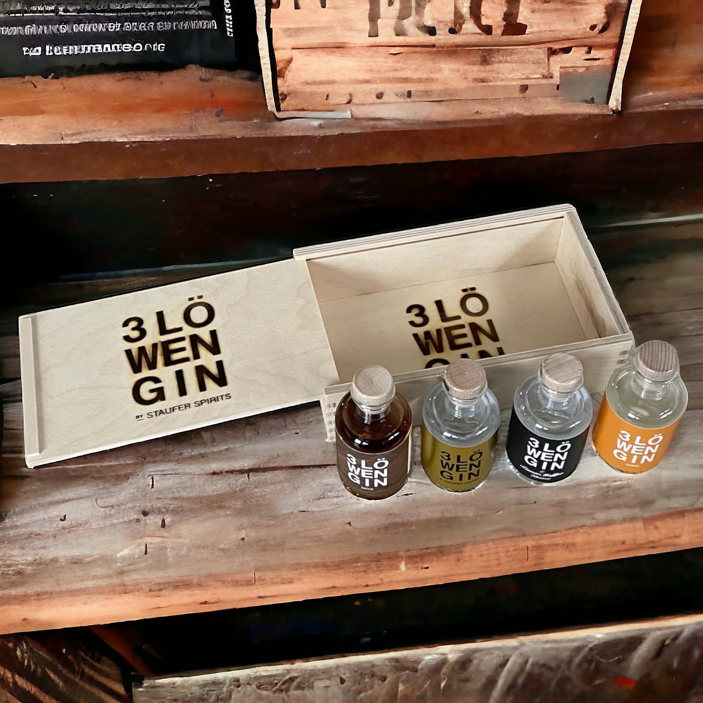 3LöwenGin "Geschenkbox Quartett"